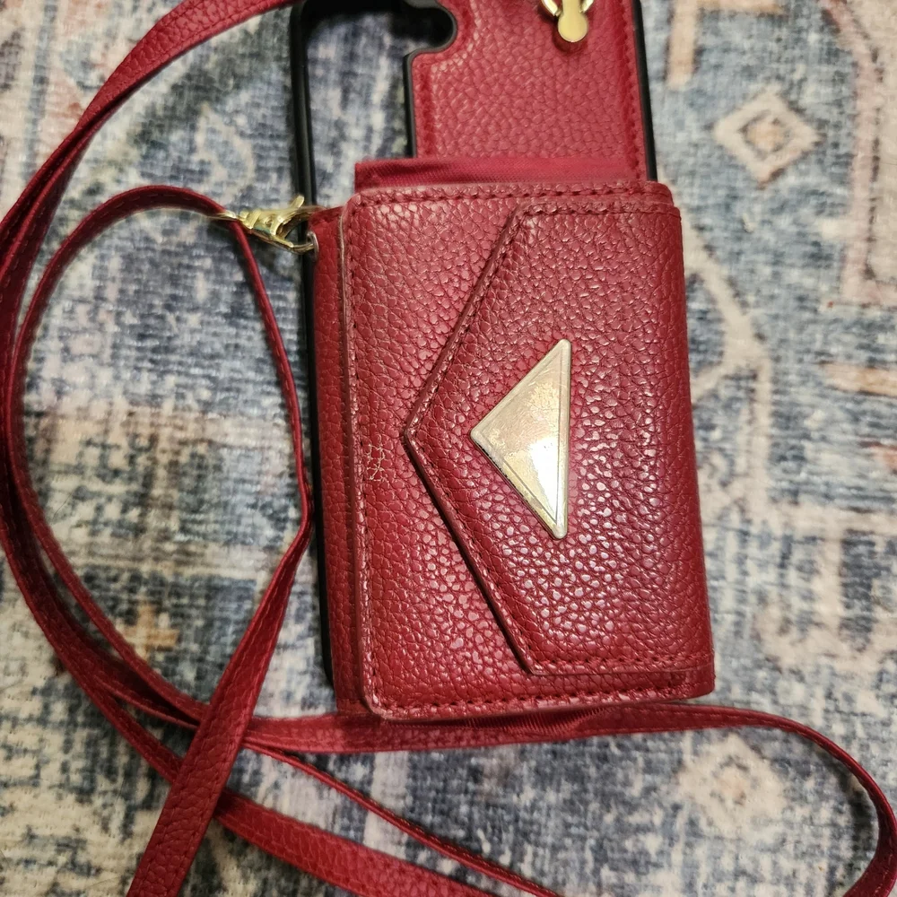 Red Crossbody Phone Case with Strap
